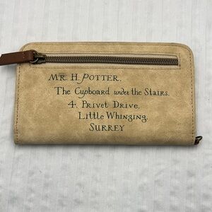 Harry Potter The Cupboard Address Zip Wallet - Tan
